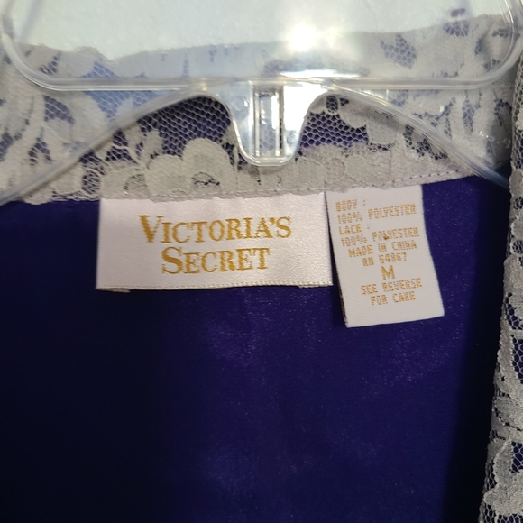 Vintage gold lable Victoria's secret jammie set satin purple - Picture 7 of 13